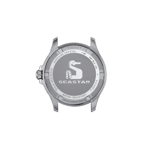 Tissot Seastar watch face on a white background
