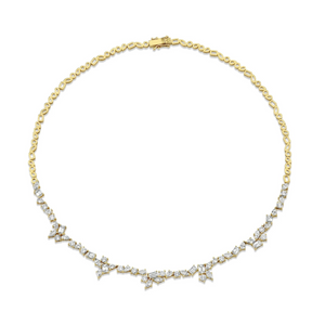 7.15ctw Diamond Montage Tennis Necklace
