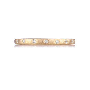 Dunes Narrow Diamond Brushed Band