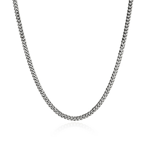 22" Sterling Silver Curb Chain Necklace 3.9MM