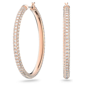 Stone Hoop Earrings