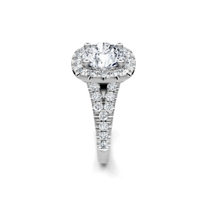 1.0ctw Diamond Halo Engagement Ring