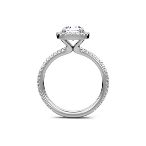 0.33ctw Diamond Halo Engagement Ring