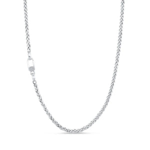 3MM 0.06ctw Diamond Wheat Chain
