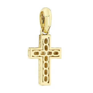 0.04ctw Diamond Star Cross Pendant