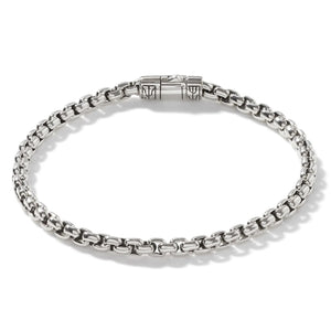 Sterling Silver Box Chain Bracelet 4MM