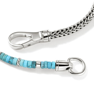 Sterling Silver Heishi Chain Bracelet