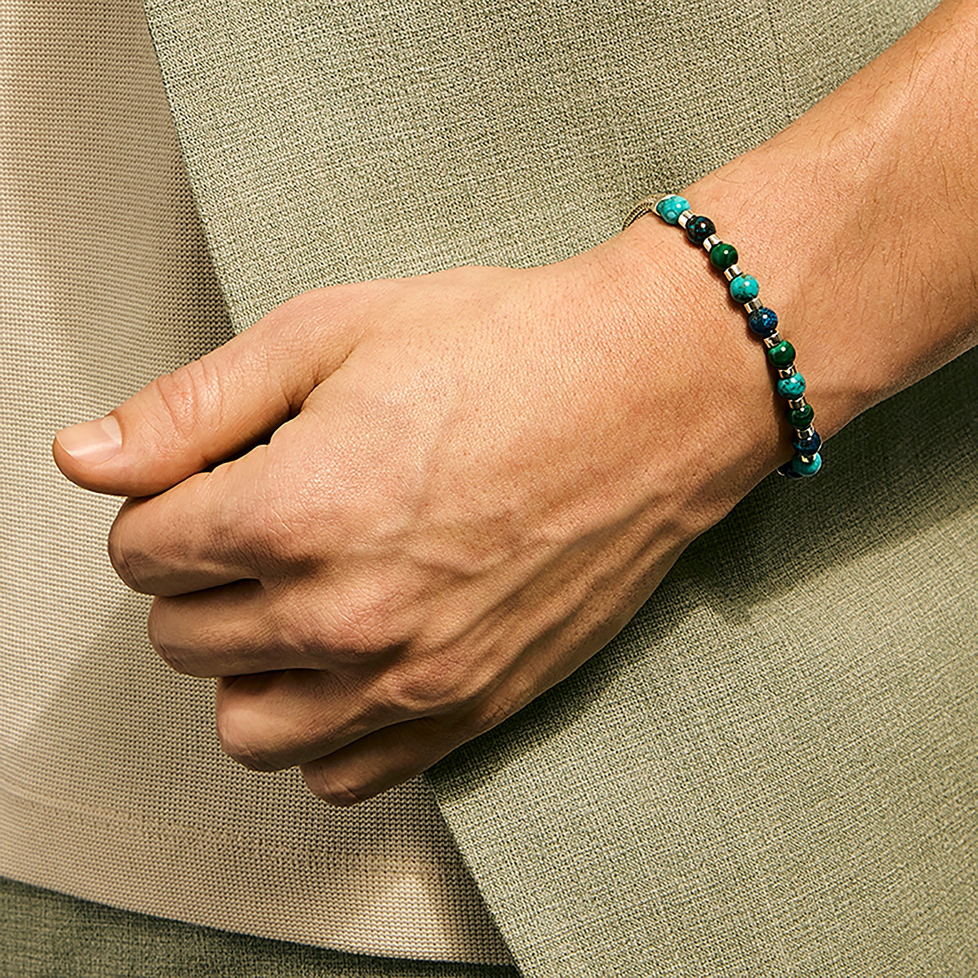 Sterling Silver Beaded Bracelet