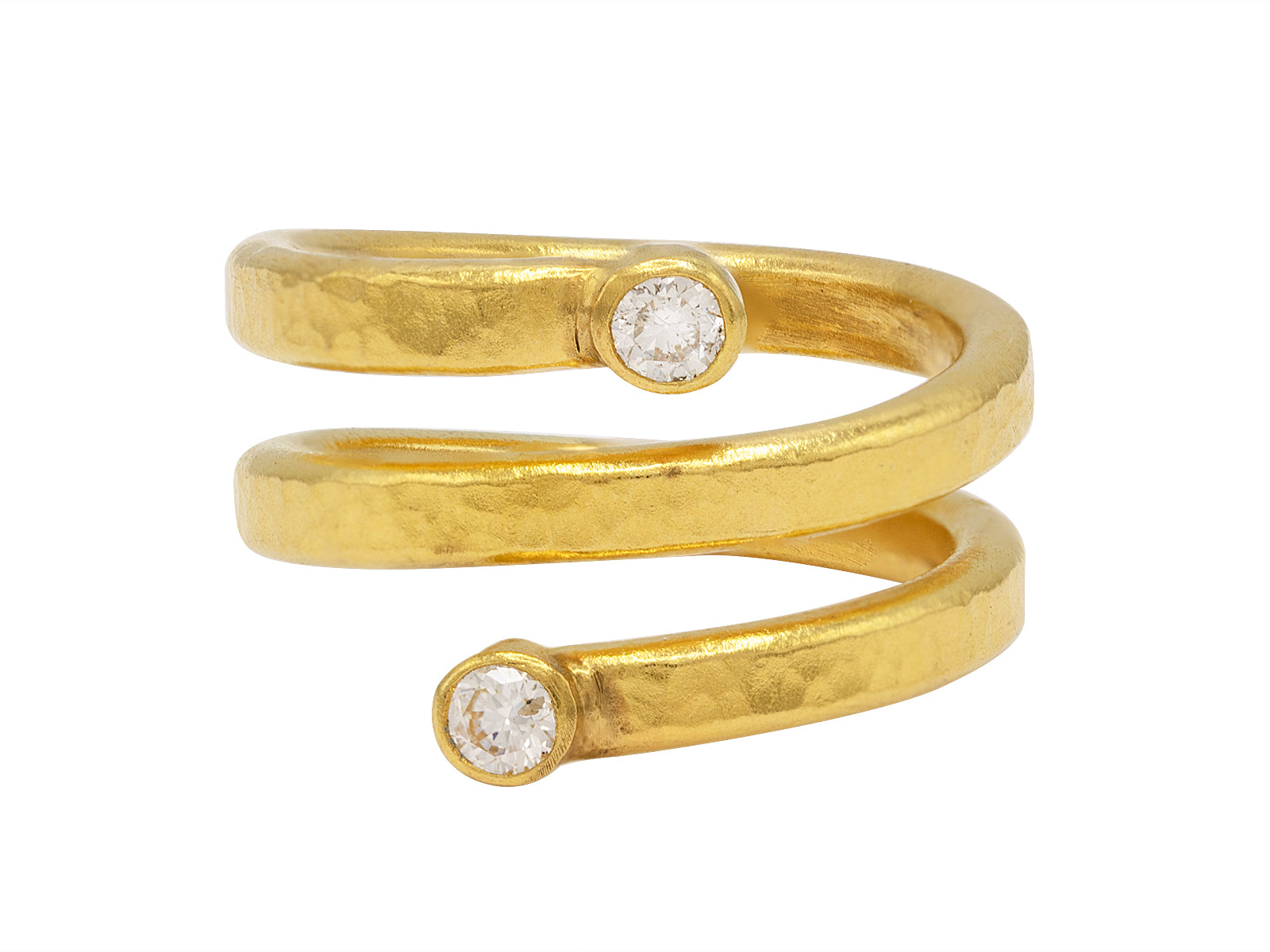 Gold & Diamond Coil Ring Gunderson's Jewelers