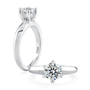 Classic Six Prong Solitaire Engagement Ring