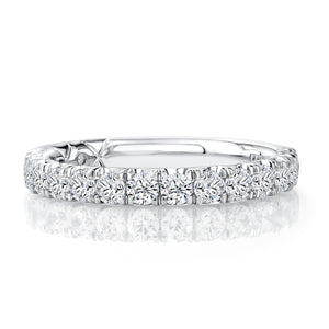 0.76ctw Halfway Heritage Pave Diamond Band