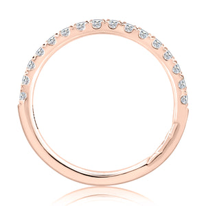 0.35ctw Halfway Pave Diamond Band