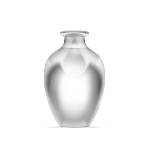 Front view of Posey Vase (large) showing smooth rounded silhouette and narrow flared neck on white background