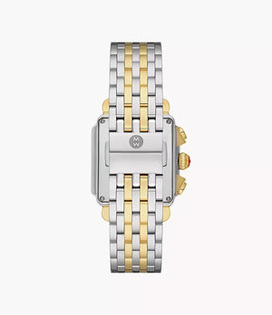 Deco High Shine Two-Tone 18k Gold Diamond Watch