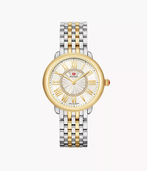 Serein Mid Two-Tone 18K Gold Diamond Dial Watch