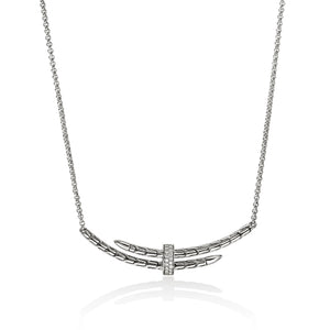 0.08ctw Diamond Spear Station Necklace