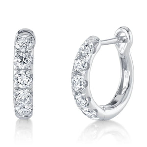 0.81ctw Diamond Huggie Earrings