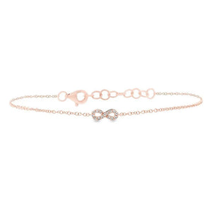 0.04ctw Diamond Infinity Bracelet