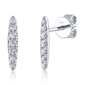 0.19ctw Diamond Bar Earring