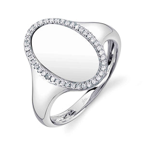 0.11ctw Diamond Oval Ring