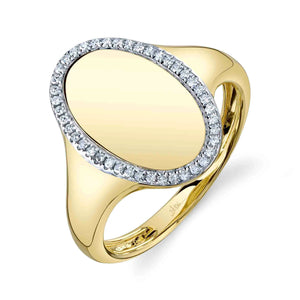 0.11ctw Diamond Oval Ring
