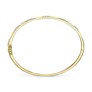 0.56ctw Diamond Geo Cut Bangle