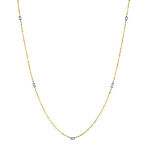 0.13ctw Diamonds By The Yard Necklace