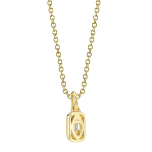 0.07ctw Diamond Baguette Necklace