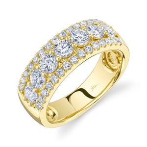 1.68ctw 3-Row Diamond Band