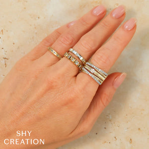 0.27ctw Diamond Baguette Geo Cut Ring