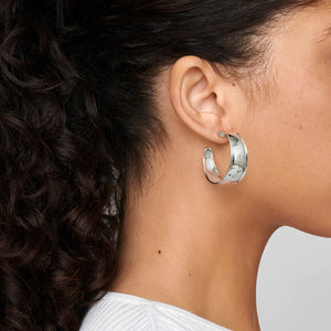 Sterling Silver Goddess Hoops