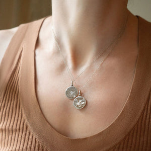 "Wish" Dandelion Sterling Silver Intagio Charm