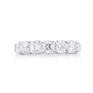 3.14ctw Cushion-Cut Diamond Band