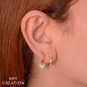 0.039ctw Diamond Huggie Earrings