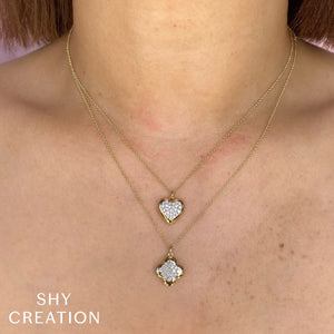 0.26ctw Diamond Heart Necklace
