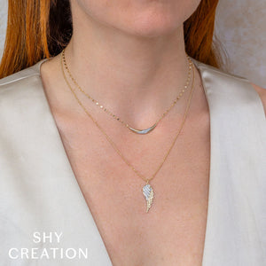 0.21ctw Diamond Angel Wing Necklace