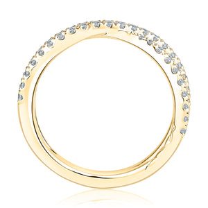 0.41ctw Diamond Criss-Cross Band