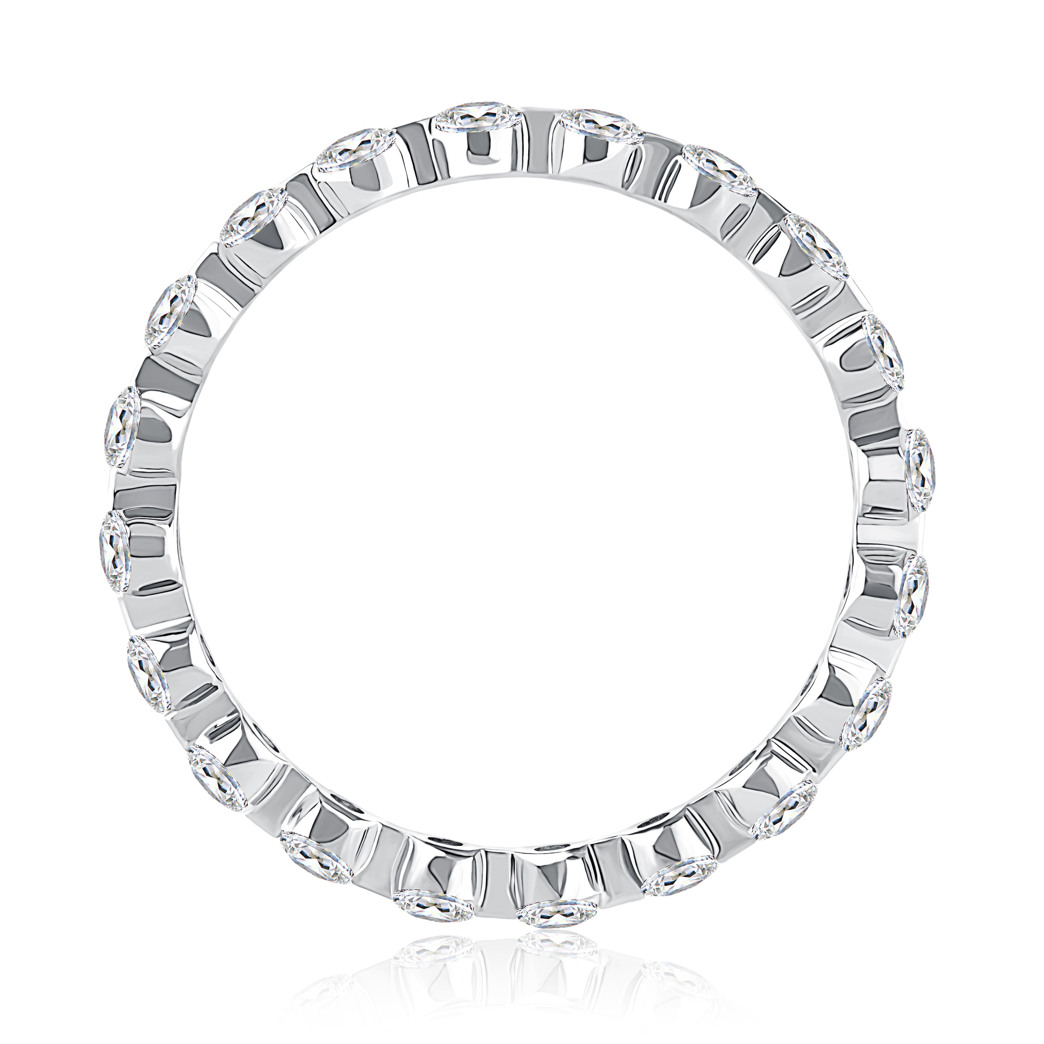 Classic Bezel Round Diamond Eternity Band