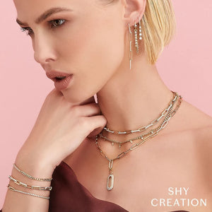 2.21ctw Diamond Paper Clip Link Bracelet