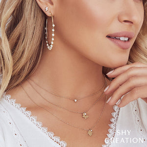 0.05ctw Diamond Bezel Necklace