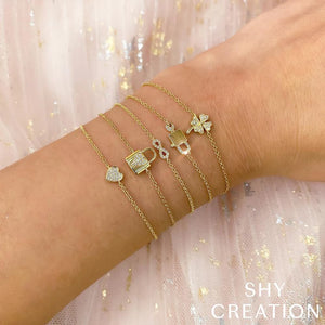 0.04ctw Diamond Infinity Bracelet