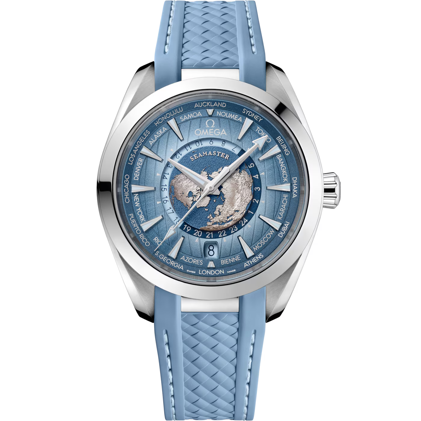 SEAMASTER AQUA TERRA 150M CO-AXIAL GMT  LEATHER STRAP