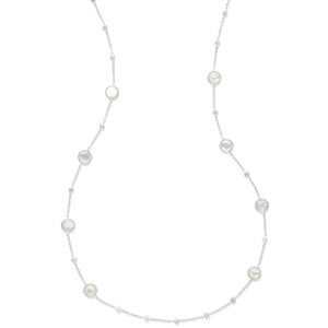 Multi Station Necklace in Sterling Silver