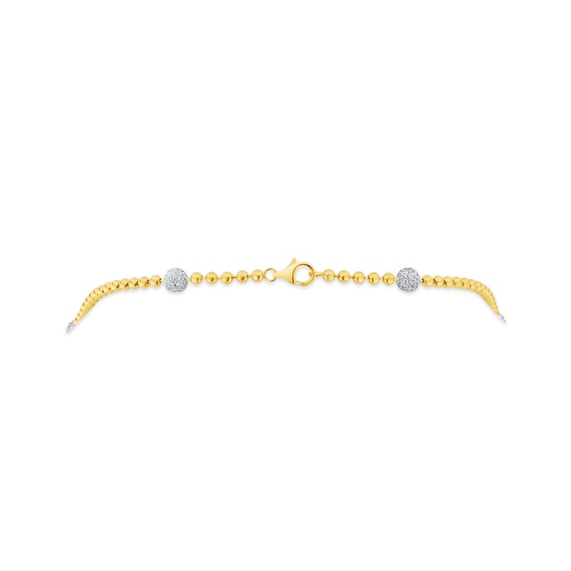 18K Yellow & White Gold 6.06ctw Diamond Opera Necklace