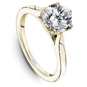 14K Yellow Gold Round Engagement Ring