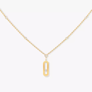 0.13ctw Yellow Gold Diamond Necklace