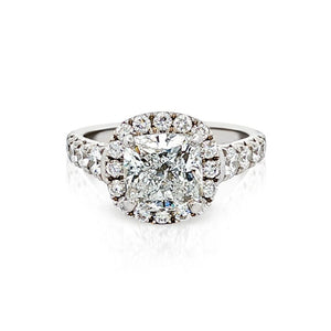 2.86ctw Diamond Halo Engagement Ring