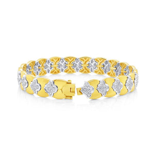 2.30ctw Diamond Quilt Fashion Bracelet