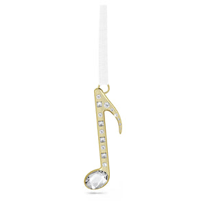 gold tone music note ornament