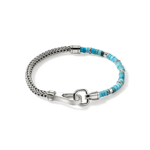 Sterling Silver Heishi Chain Bracelet